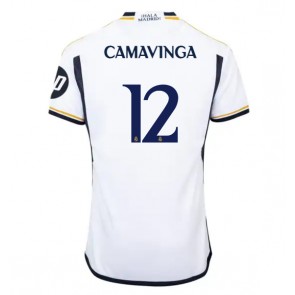 Real Madrid Eduardo Camavinga #12 Domaci Dres 2023-24 Kratak Rukavima